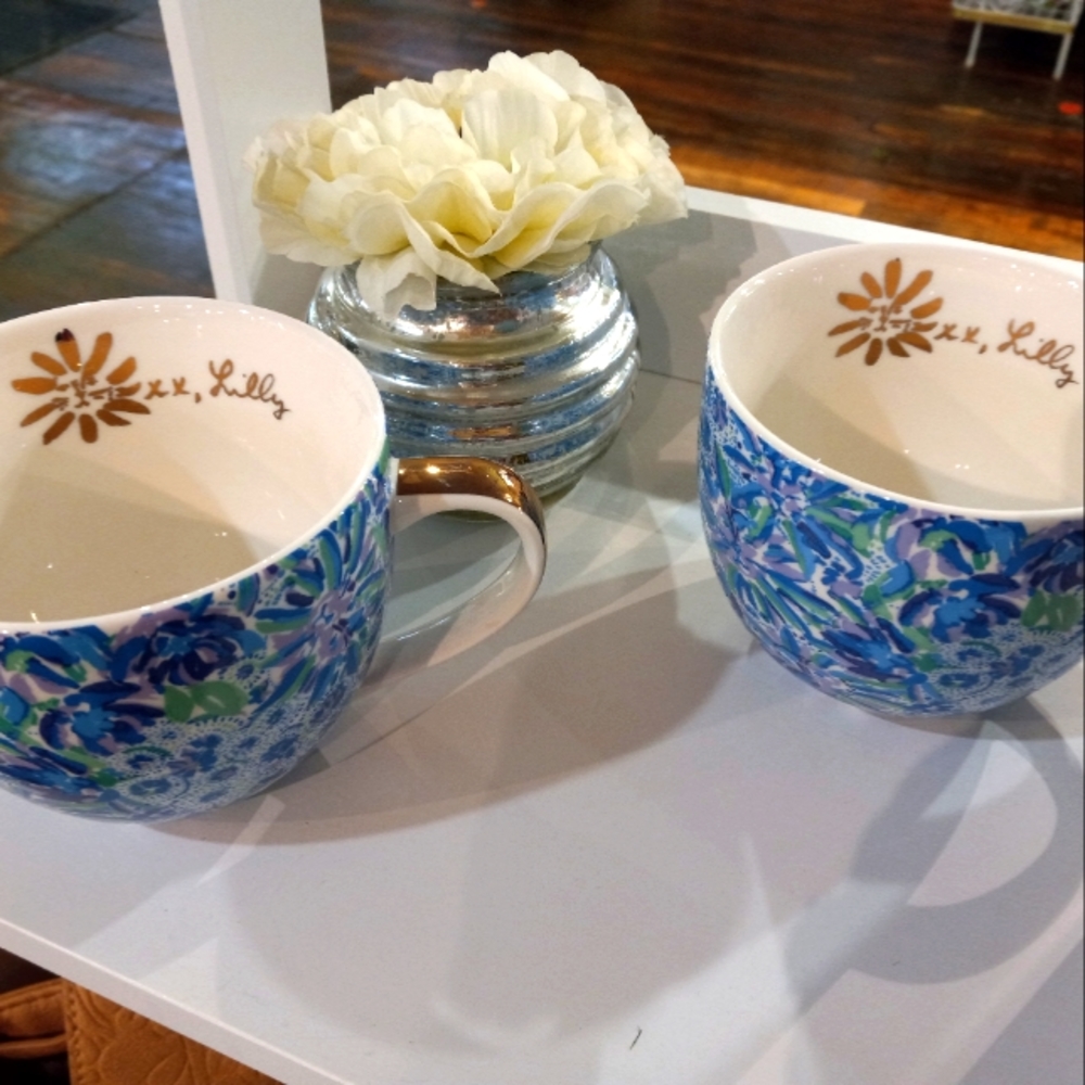 Lilly Pulitzer coffee tea cups mugs